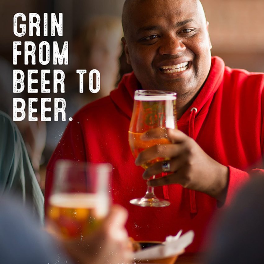 Grin from Beer to Beer at The Rusty Bucket's Happy Hour.