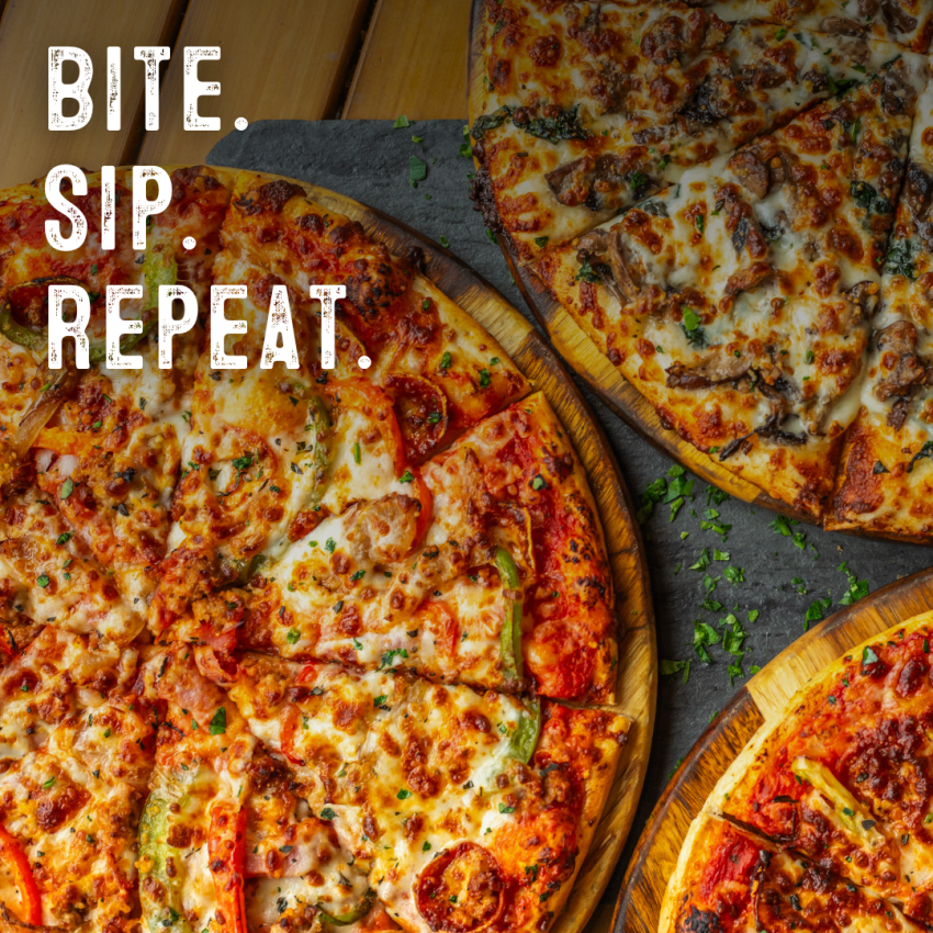 Bite. Sip. Repeat. at The Rusty Bucket's Happy Hour.